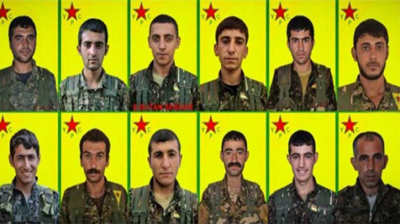 YPGê navên 18e şervanên xwe eşkere kir